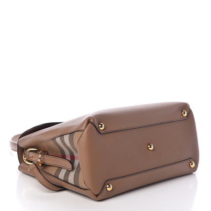 Burberry Derby Calfskin House Check Medium Camberley Dark Sand 4 of 9
