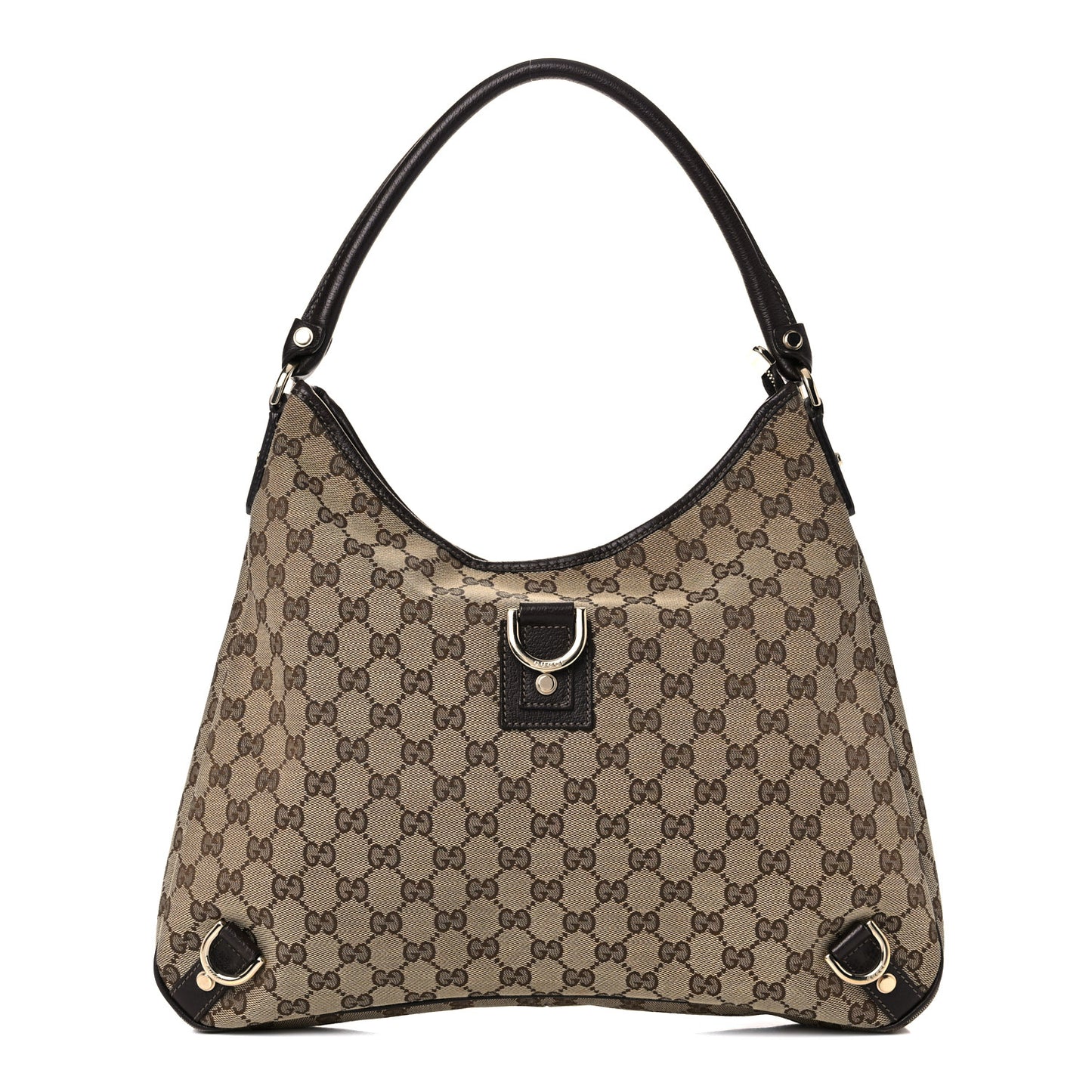 Monogram Large Abbey D Ring Hobo Dark Brown