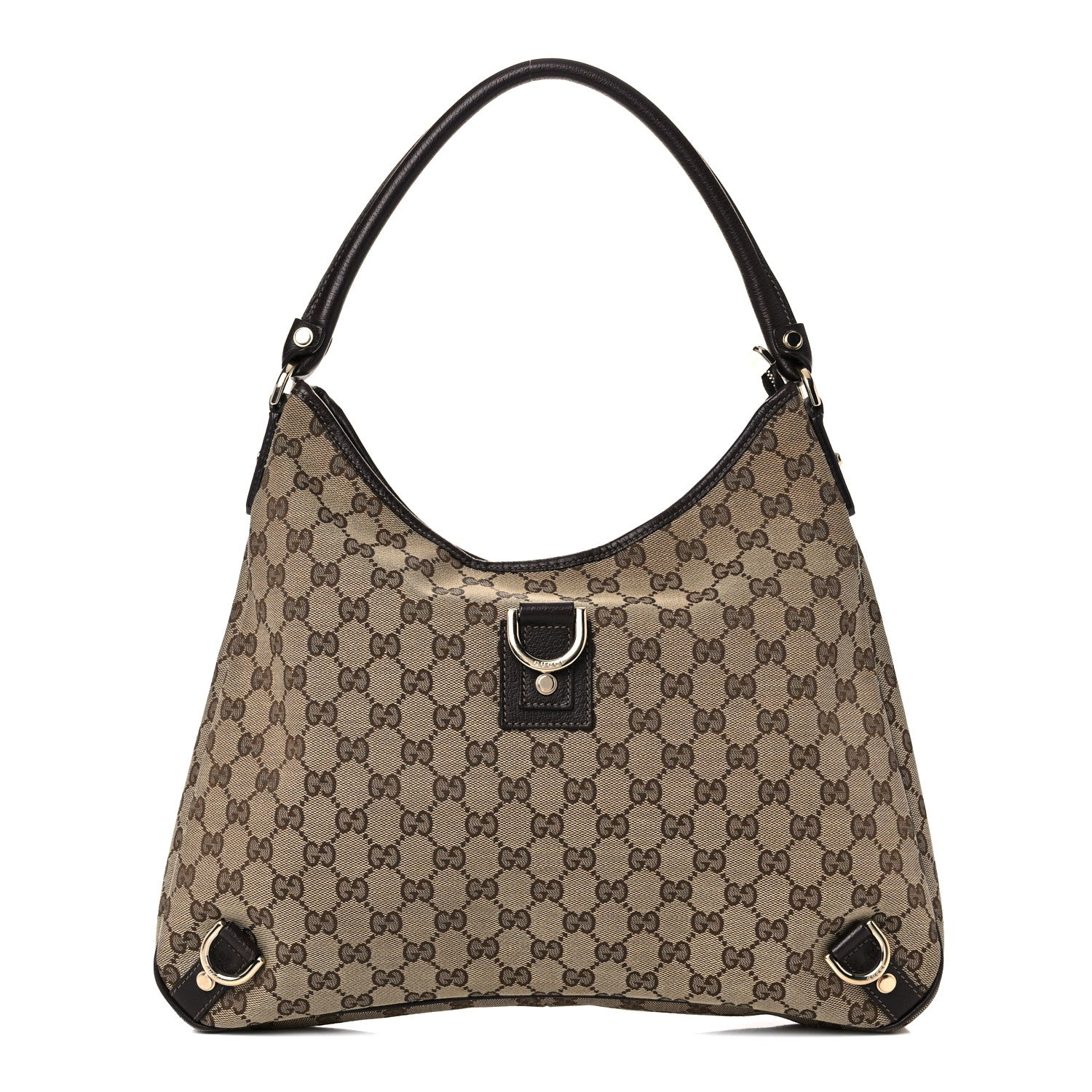 Gucci Monogram Large Abbey D Ring Hobo Dark Brown 1 of 15