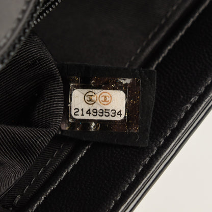 Chanel Glazed Calfskin Medium Boy Flap Black 7 of 8