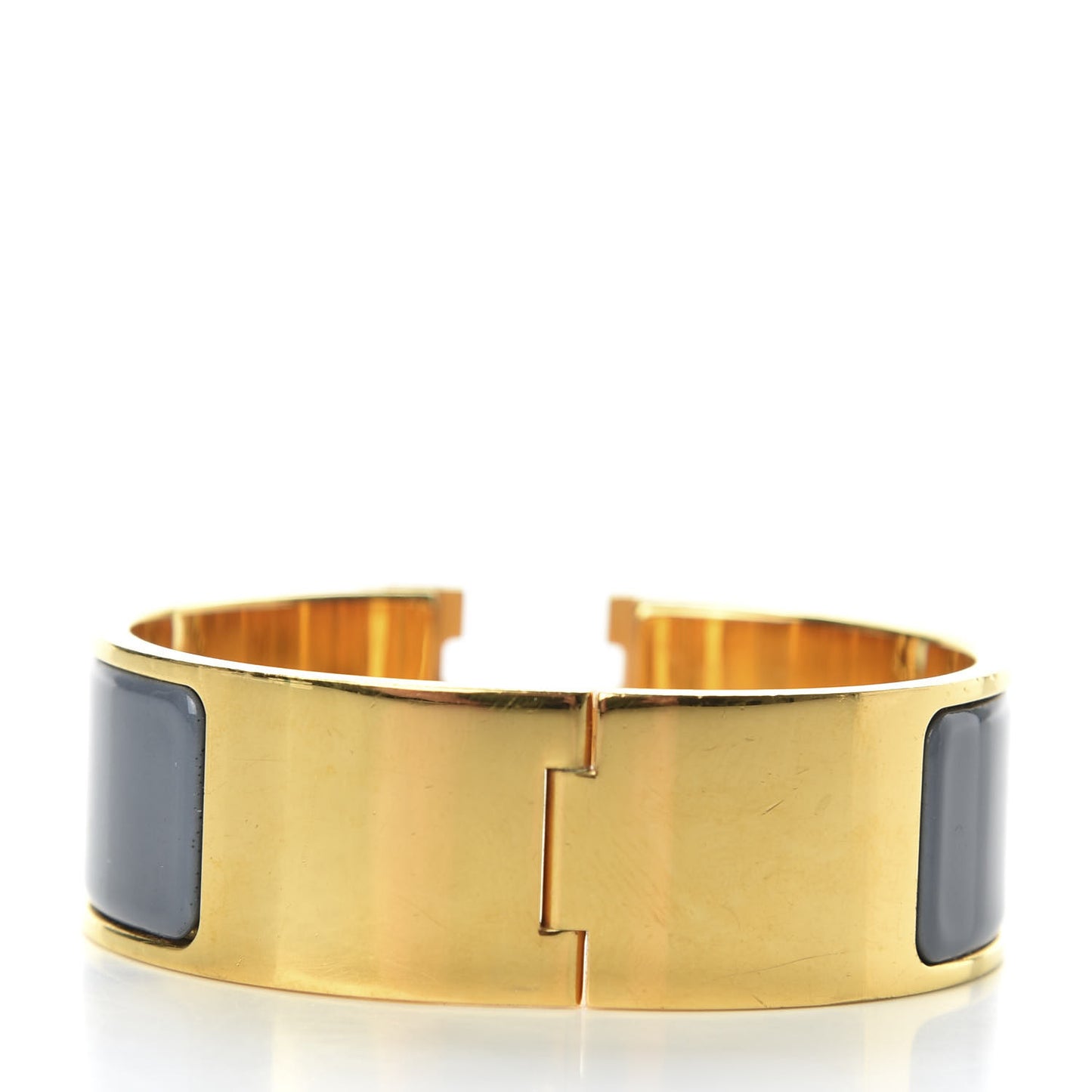 Enamel Wide Clic Clac H Bracelet PM Slate