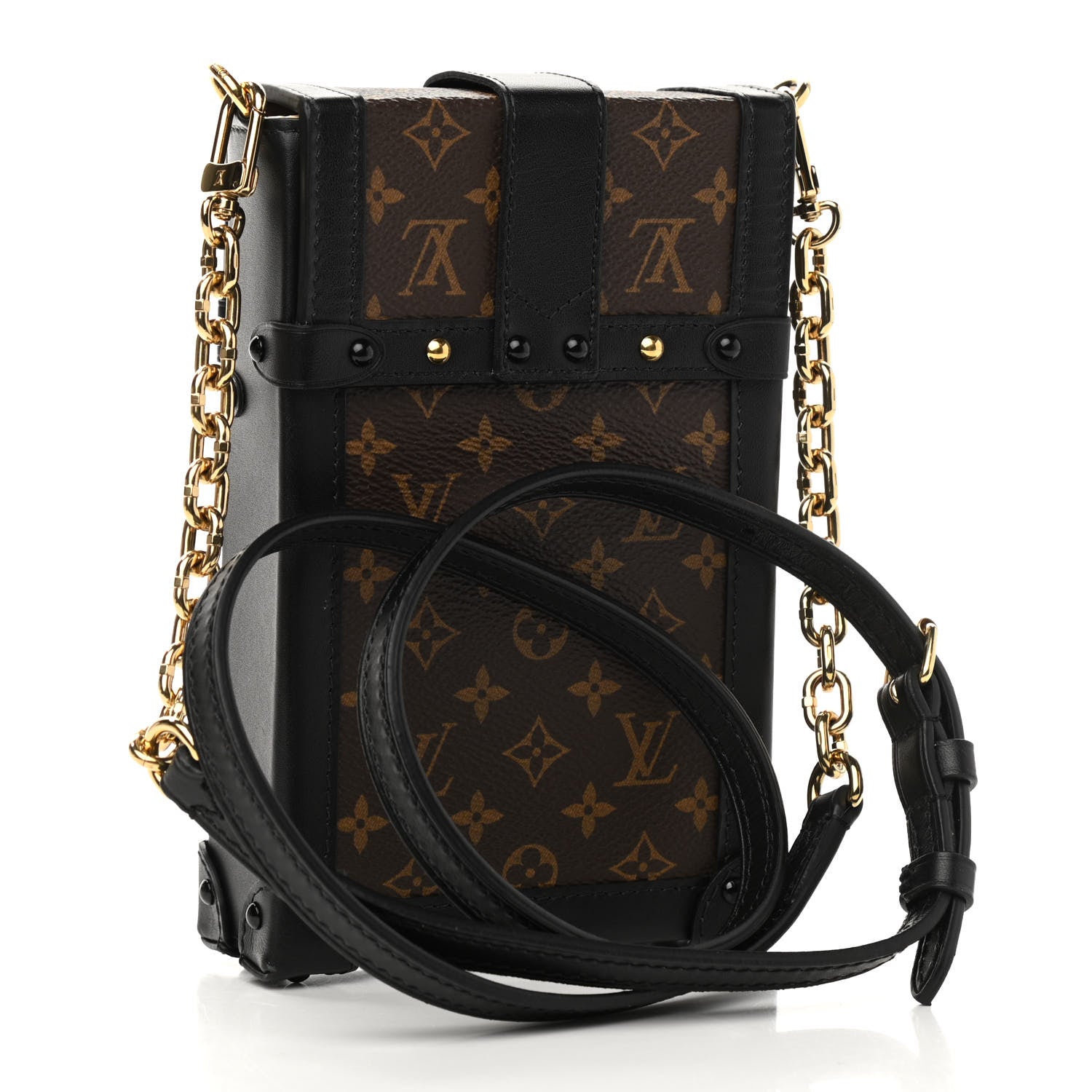 Louis Vuitton Monogram Pochette Trunk Verticale Black 3 of 10