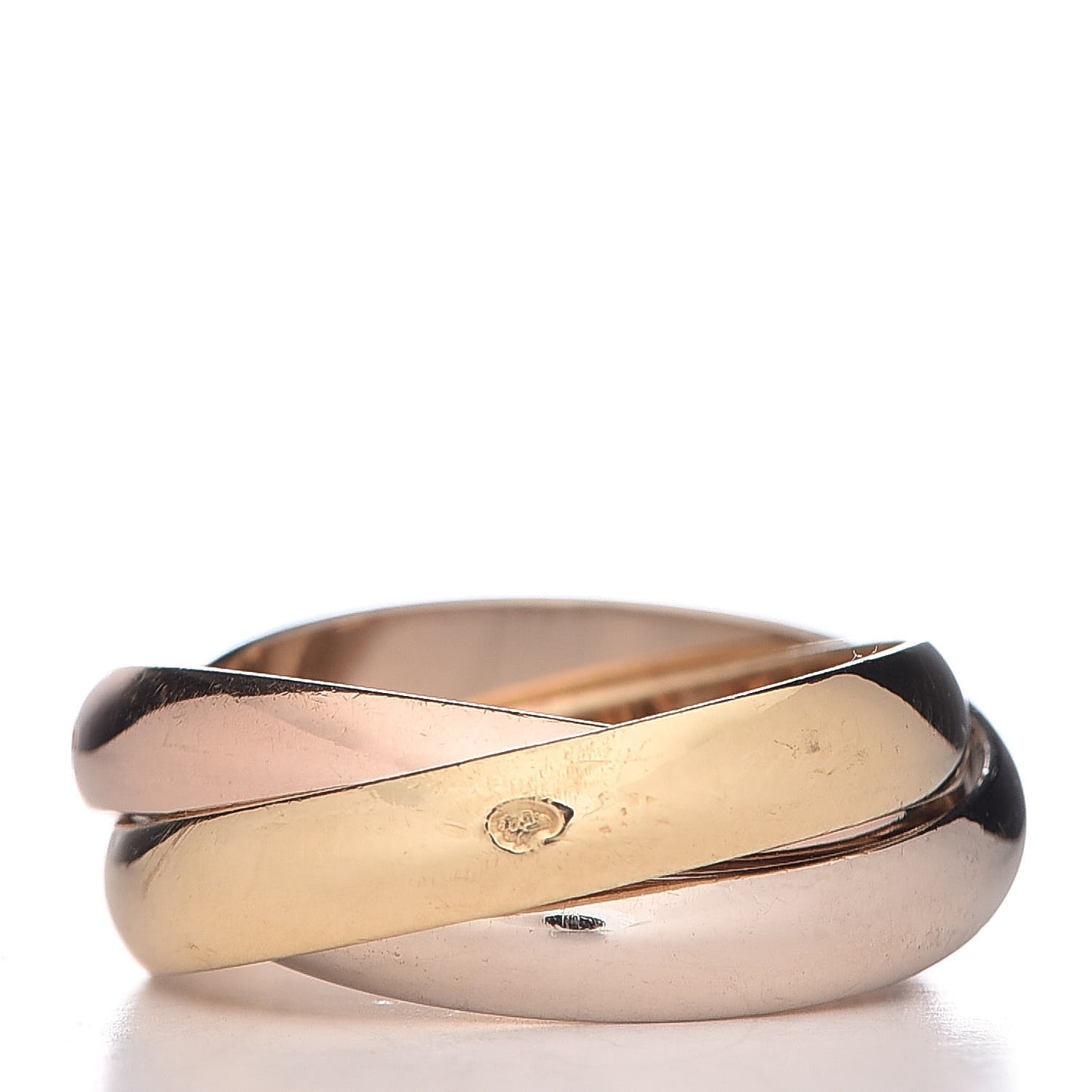 18K Pink Yellow White Gold Classic Les Must De Trinity Ring 51 5.75