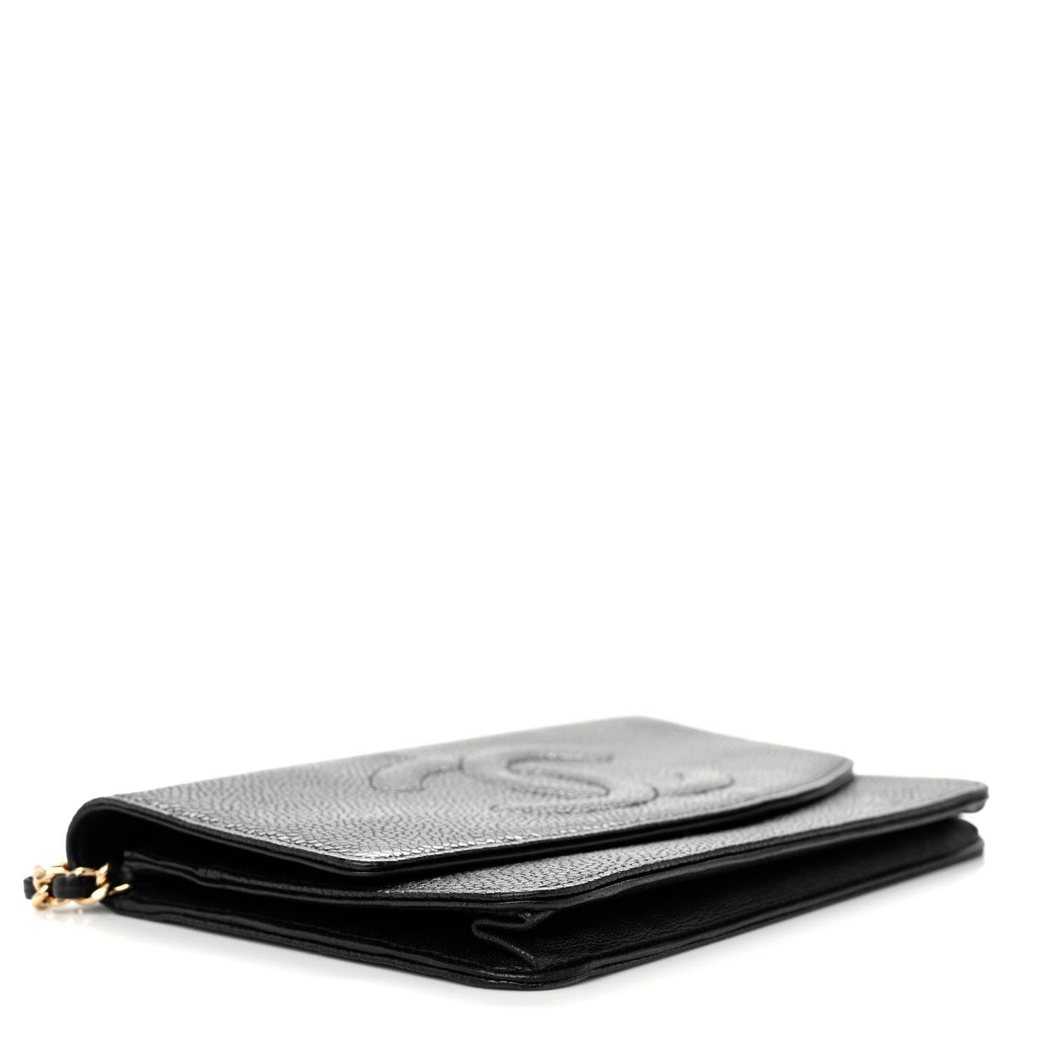 Chanel Caviar Timeless CC Wallet on Chain WOC Black 4 of 13