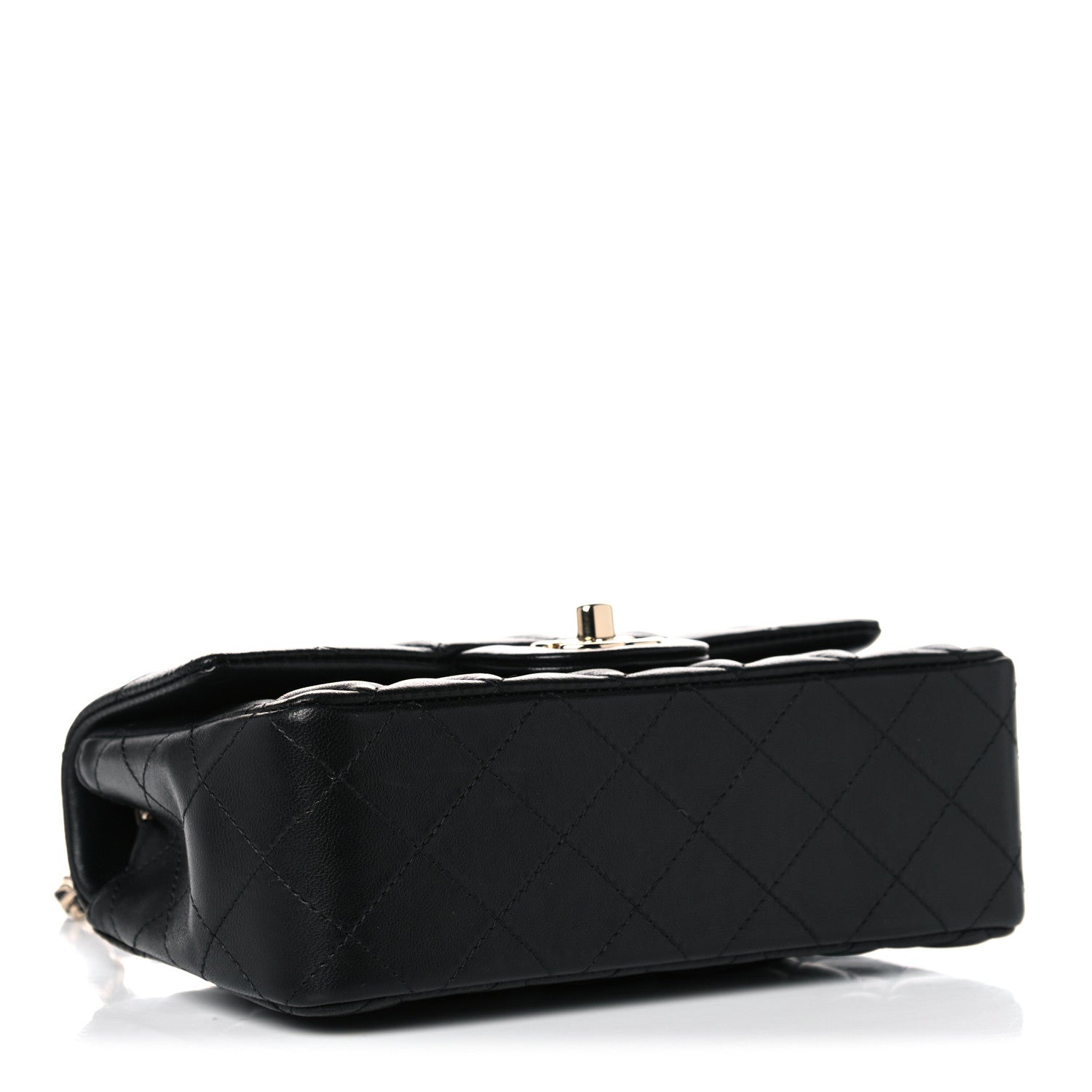 Chanel Lambskin Quilted Mini Rectangular Flap Black 4 of 15