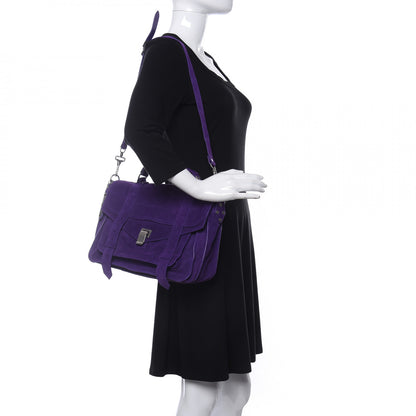 Proenza Schouler Suede Medium PS1 Satchel Amethyst 2 of 9