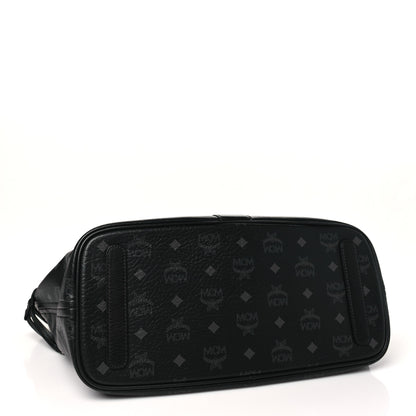 MCM Visetos Medium Liz Reversible Shopper Tote Black 5 of 16