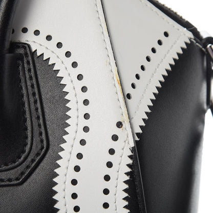 Givenchy Calfskin Brogue Small Antigona Black White 10 of 10