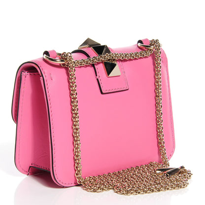 Valentino Garavani Vitello Mini Glam Lock Rockstud Flap Ninphea 3 of 9