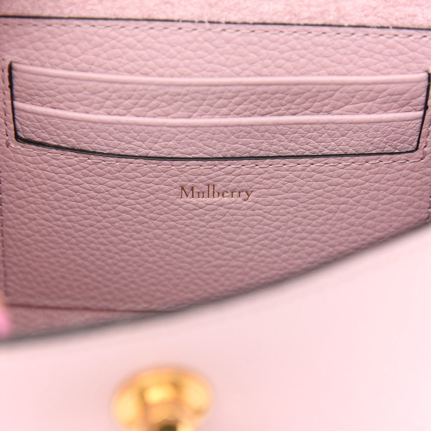 Grained Calfskin Small Amberley Top Handle Crossbody Powder Pink