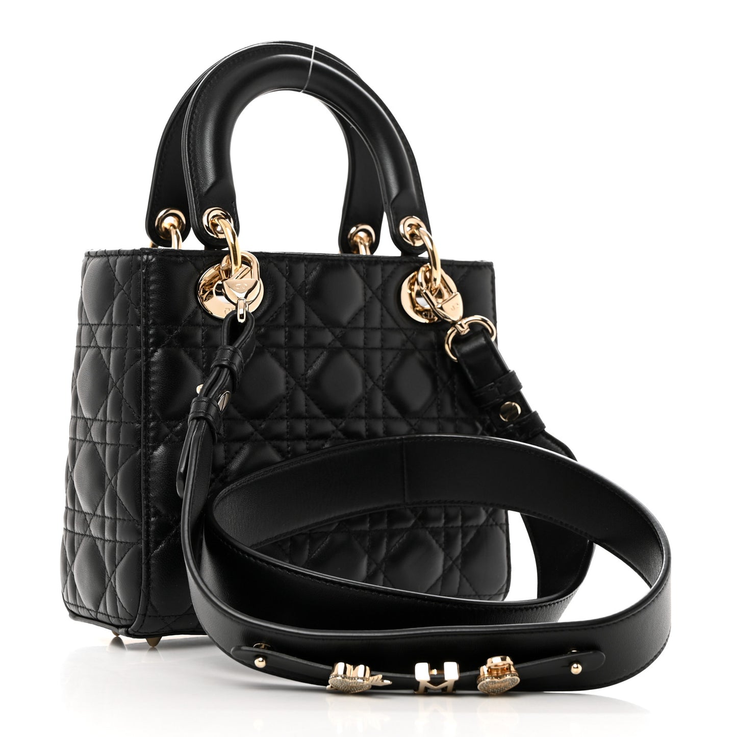 Lambskin Cannage Small My ABCDior Lady Dior Black
