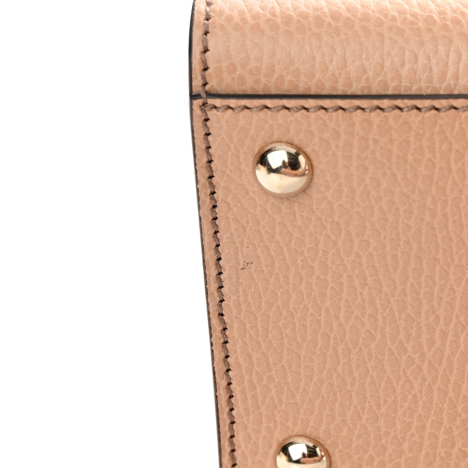 Gucci Dollar Calfskin Medium Soho Top Handle Satchel Camelia 10 of 10