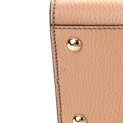 Gucci Dollar Calfskin Medium Soho Top Handle Satchel Camelia 10 of 10