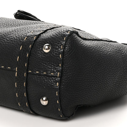 Fendi Cuoio Romano Selleria Medium Linda Satchel Black 9 of 9