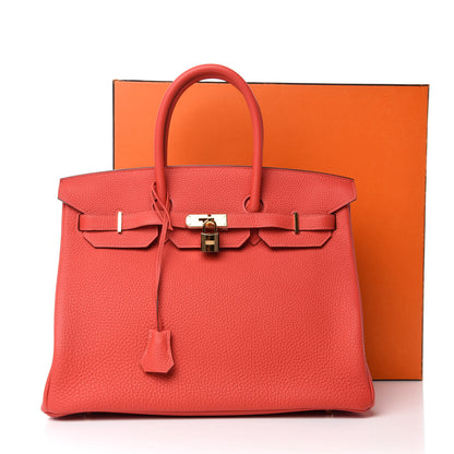 Hermes Togo Birkin 35 Rouge Pivoine 11 of 11