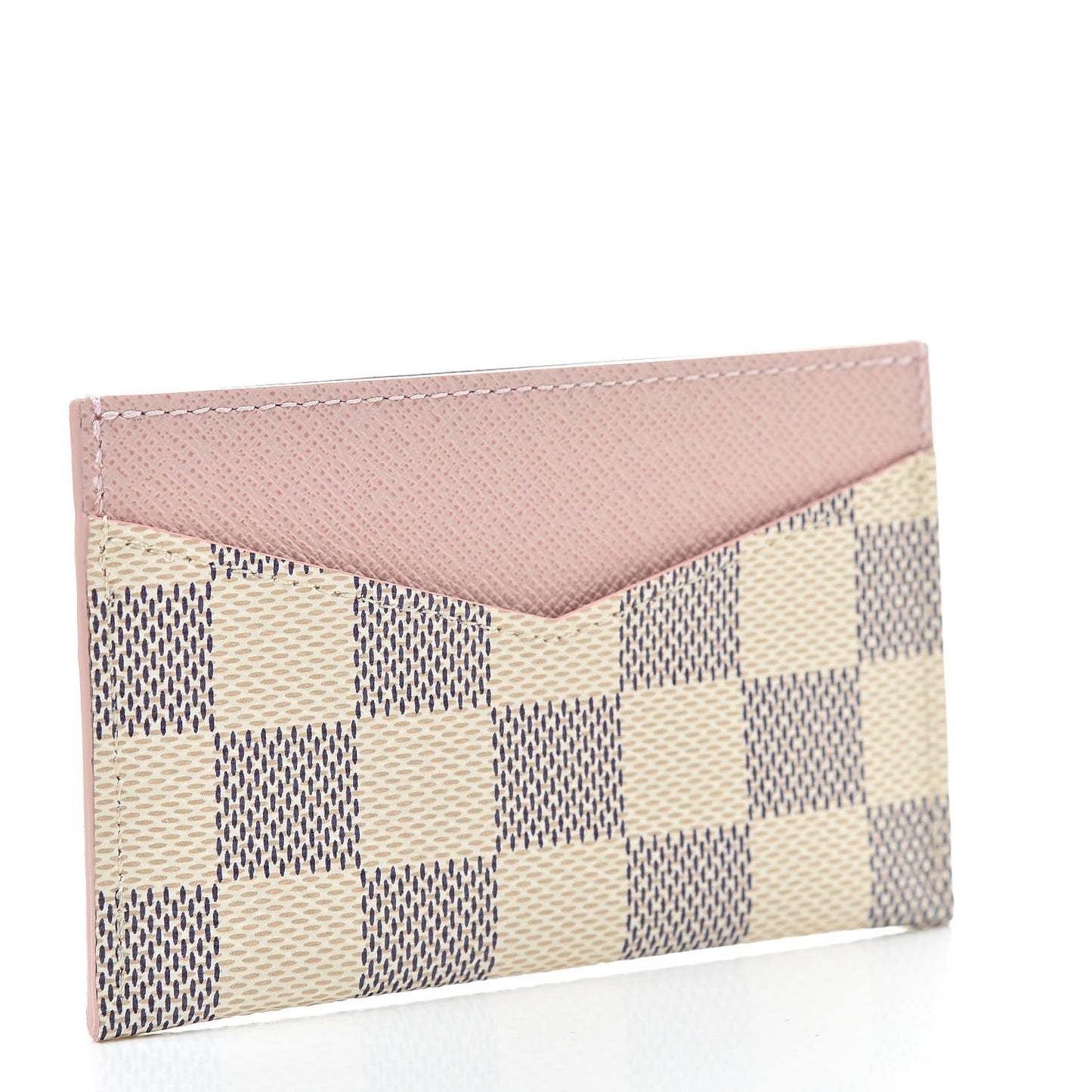 Damier Azur Daily Card Holder Rose Ballerine
