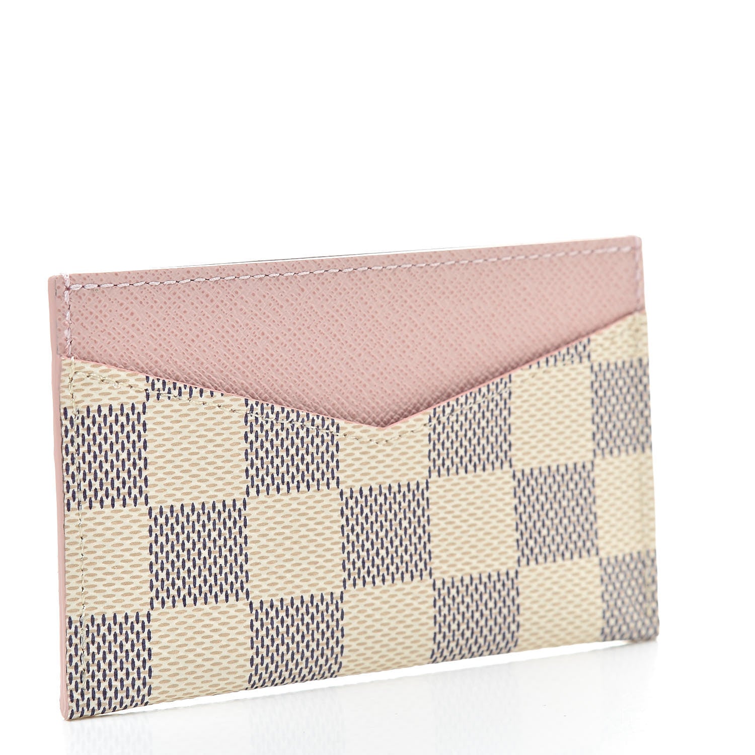 Louis Vuitton Damier Azur Daily Card Holder Rose Ballerine 3 of 8