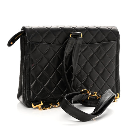 Chanel Lambskin Quilted Backpack Black 3 of 12