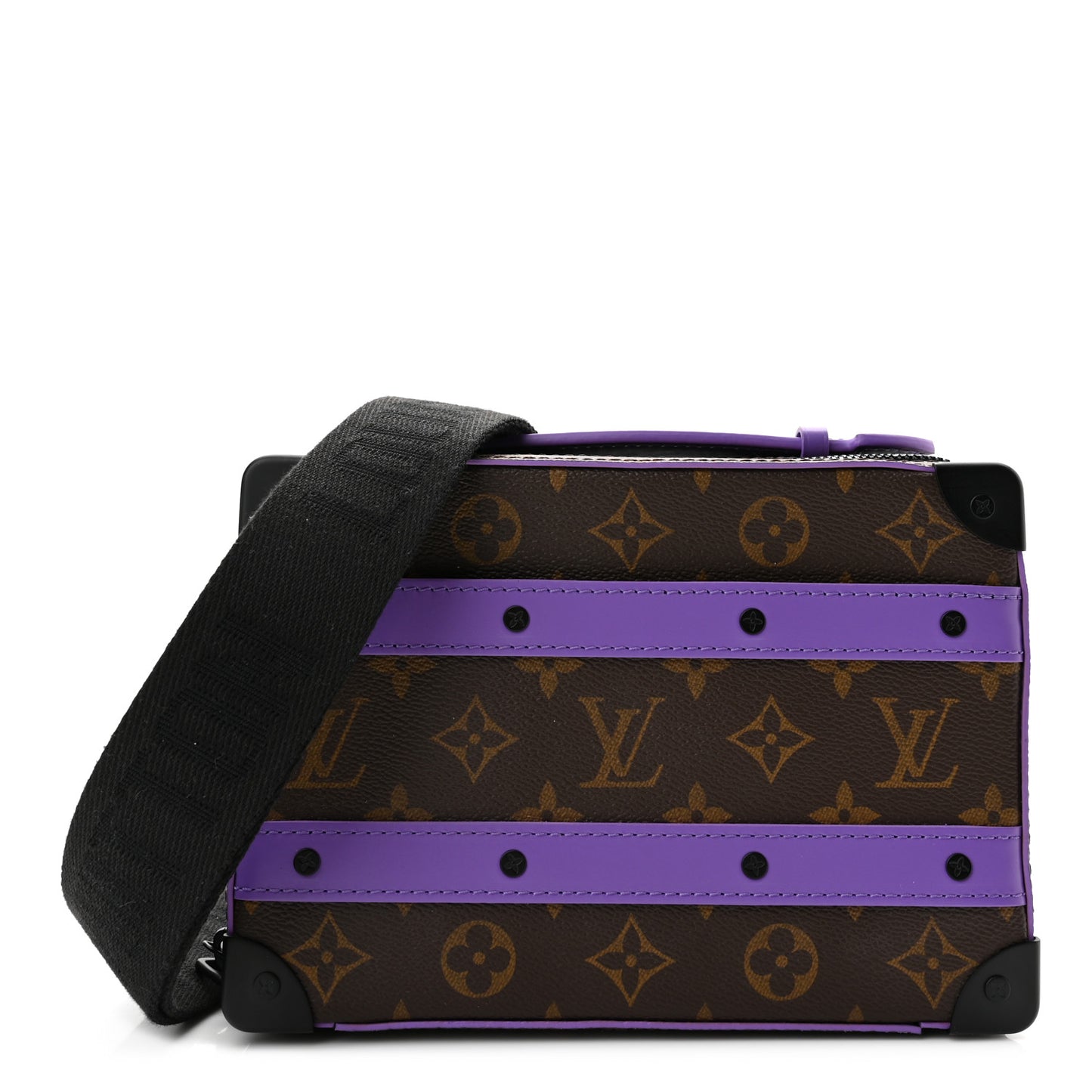 Monogram Macassar Handle Soft Trunk Purple
