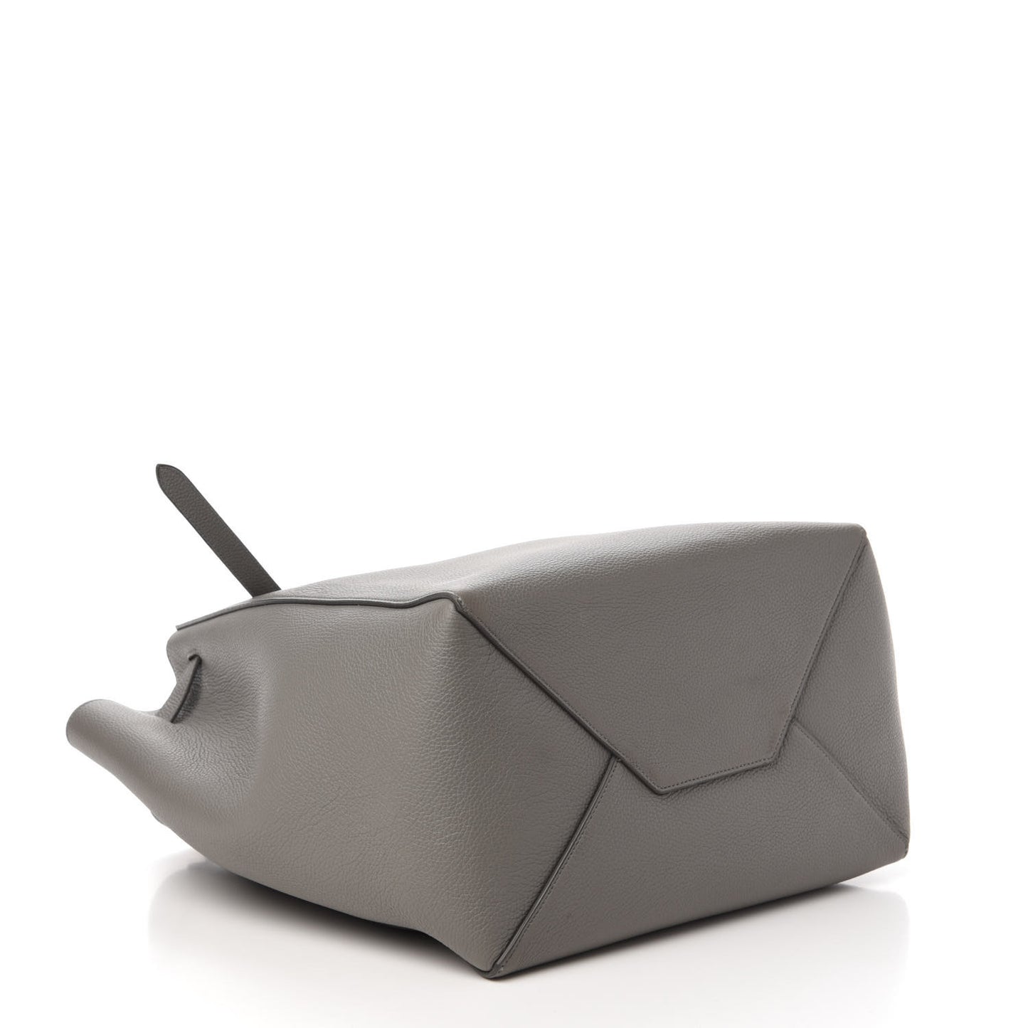 Soft Grained Calfskin Small Belt Cabas Phantom Grey