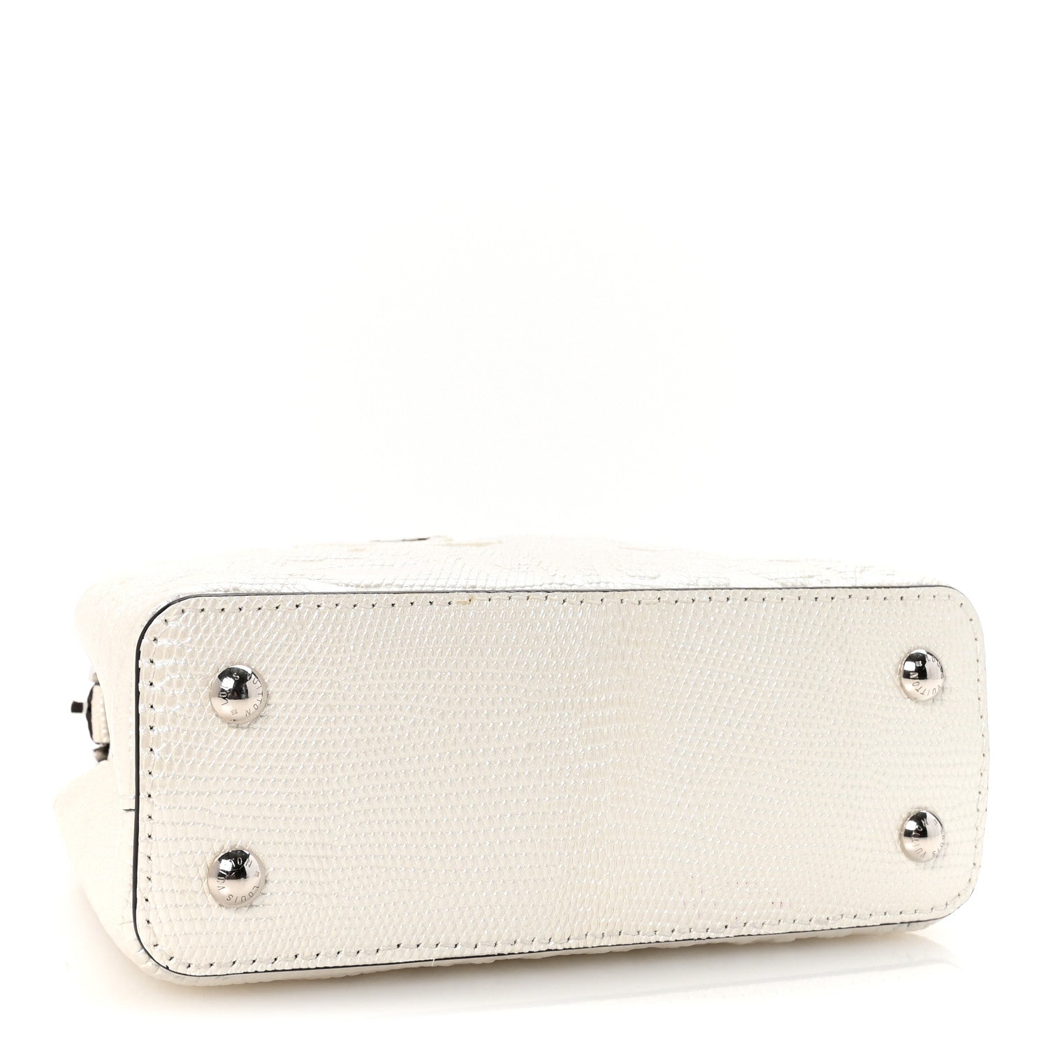 Louis Vuitton Lizard Baroque Embossed Capucines Mini Ivory Sparkle 4 of 10