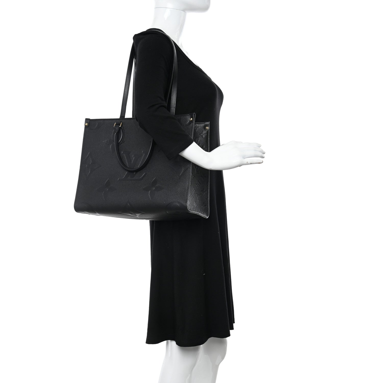 Louis Vuitton Empreinte Monogram Giant Onthego MM Black 2 of 10