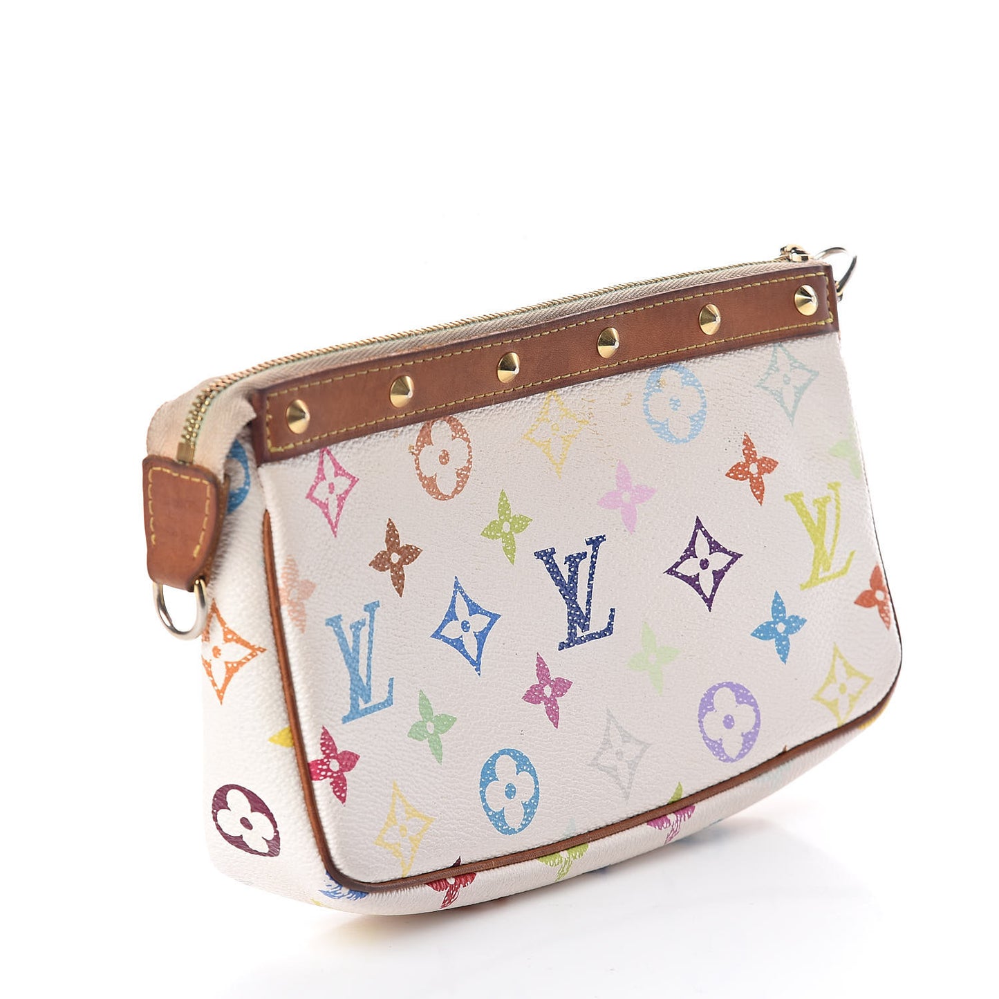 Monogram Multicolor Pochette Accessories White