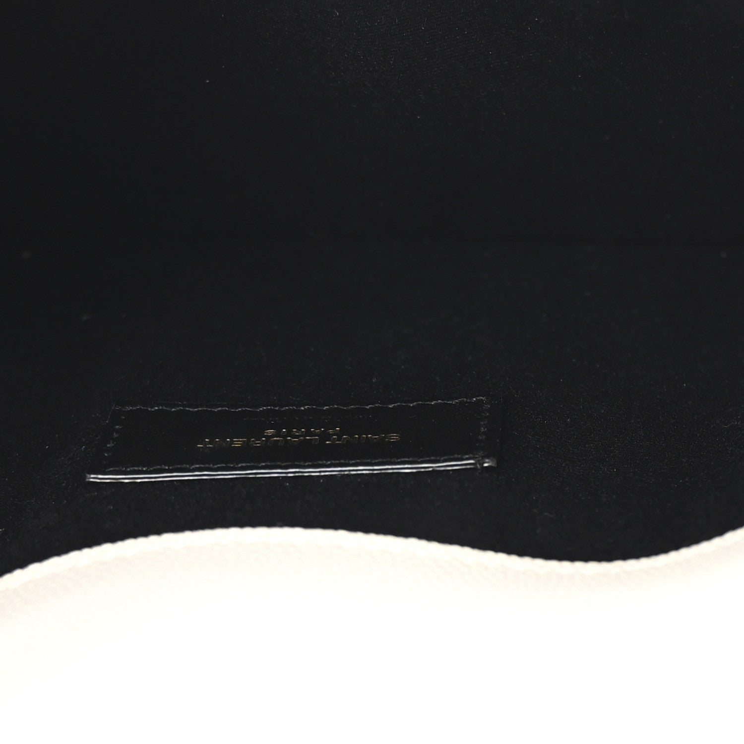 Saint Laurent Grain De Poudre Uptown Pouch Blanc Vintage 5 of 6