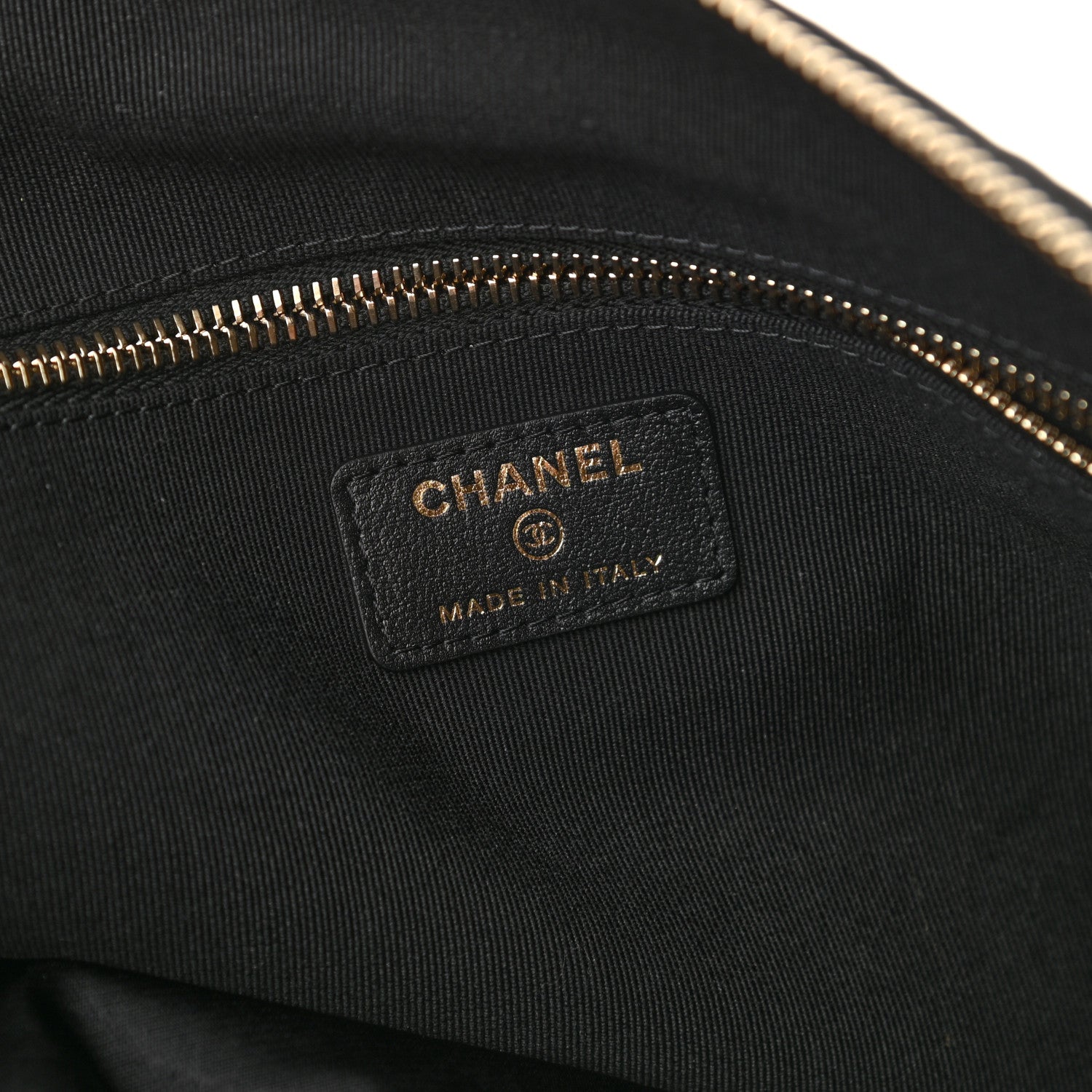 Chanel Nylon Grosgrain Large Lifestyle Pouch With Foldable Tote Black 6 of 10