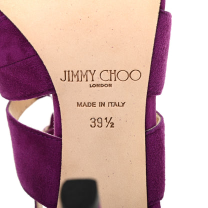 Jimmy Choo Suede Hitch 100 Lace Up Sandals 39.5 Madeline 6 of 6