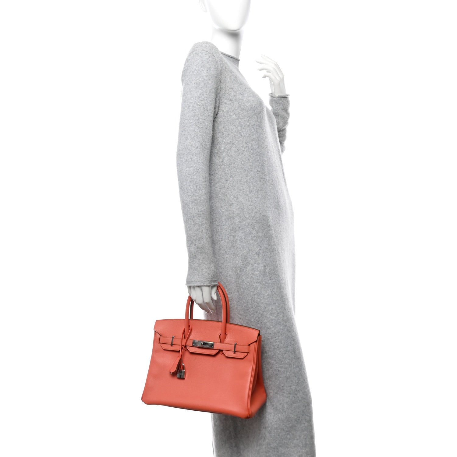 Hermes Epsom Birkin 30 Flamingo 2 of 10