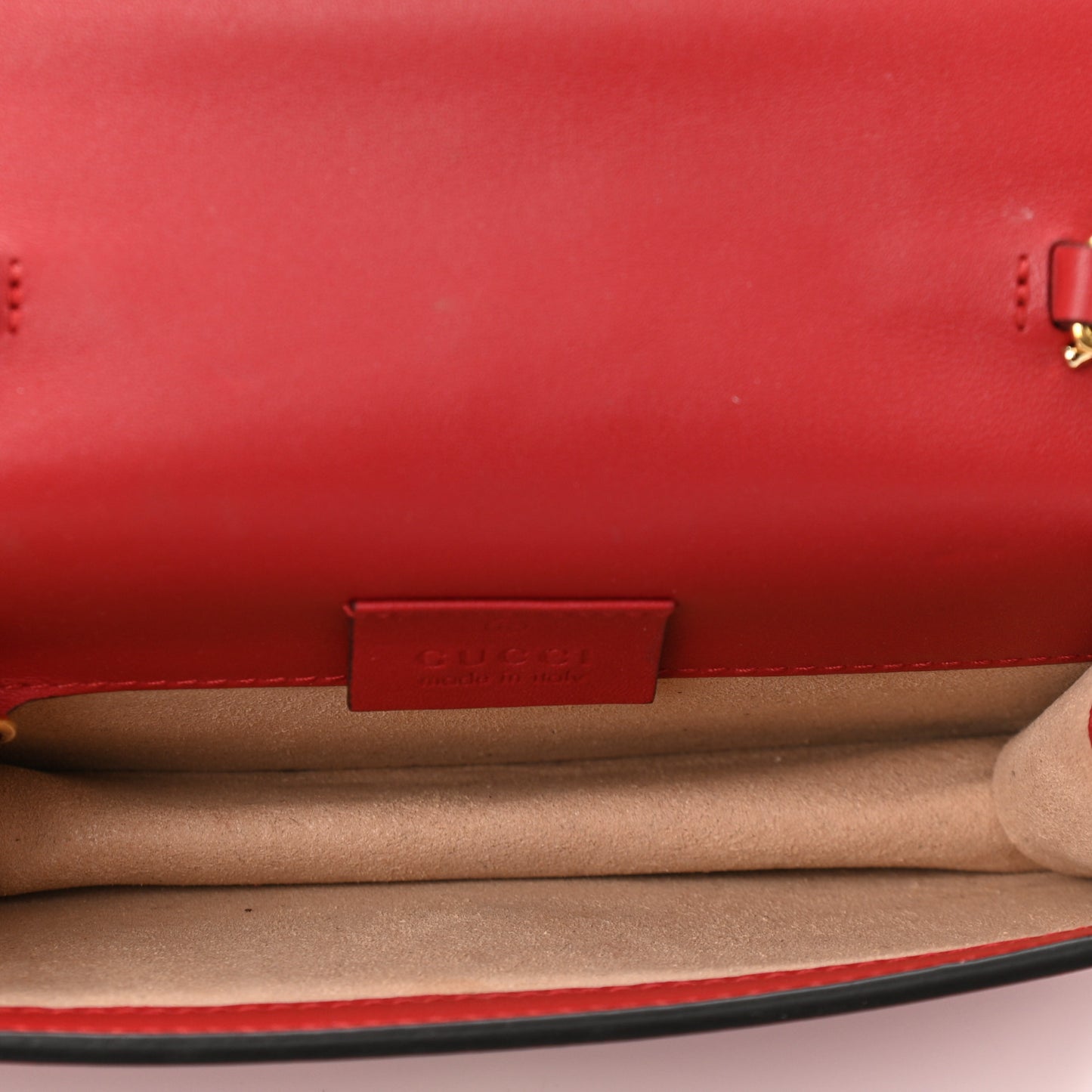 Calfskin Super Mini Sylvie Chain Shoulder Bag Hibiscus Red