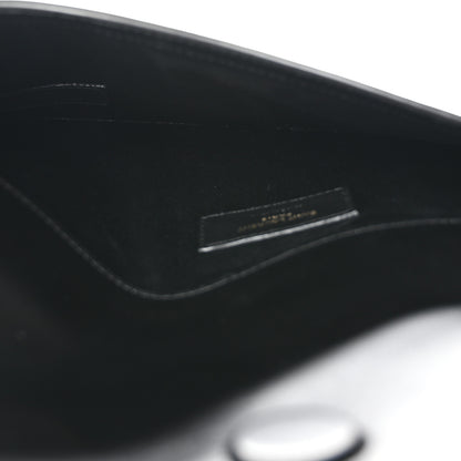Saint Laurent Patent Calfskin Monogram Uptown Clutch Black 5 of 7