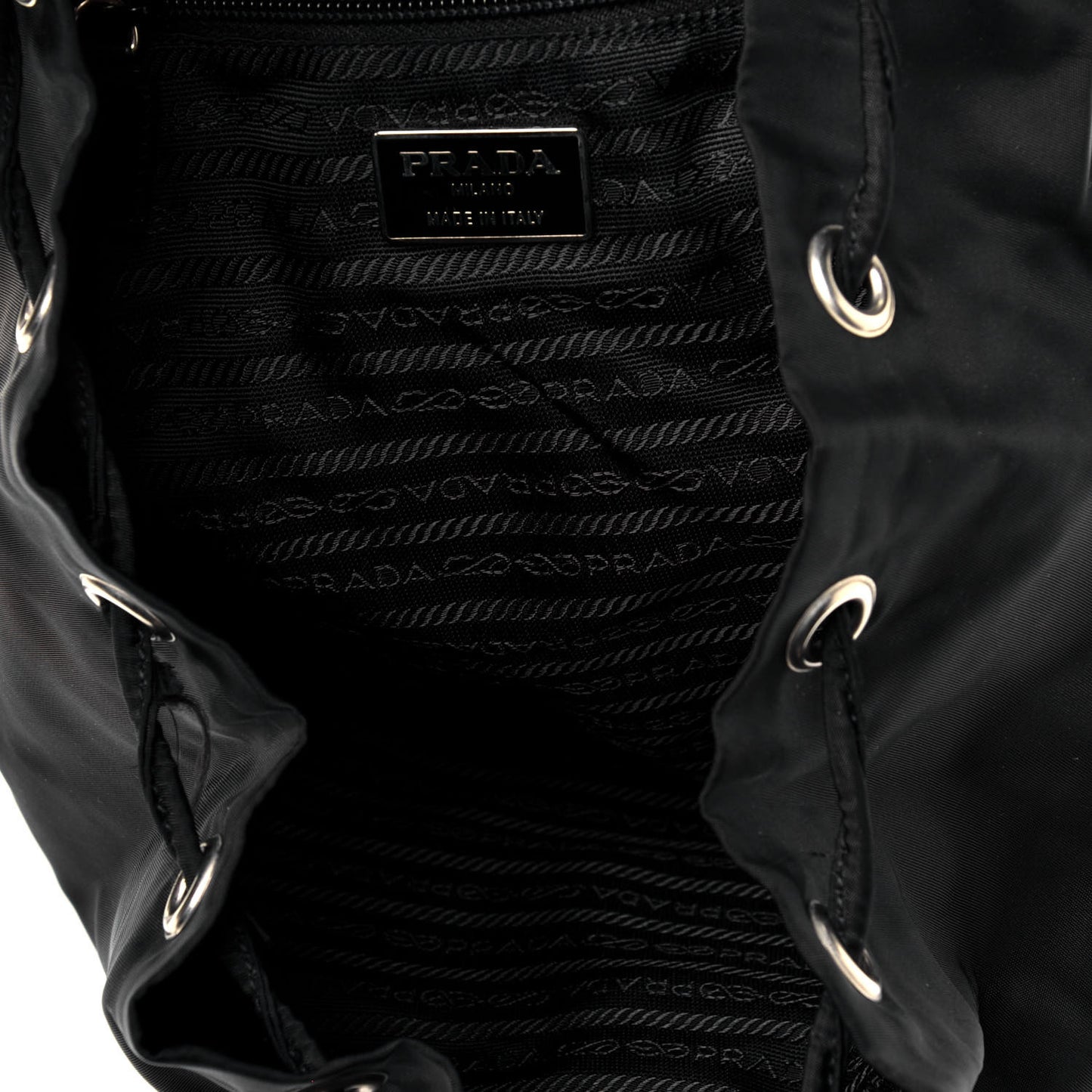 Tessuto Nylon Vela Small Backpack Black