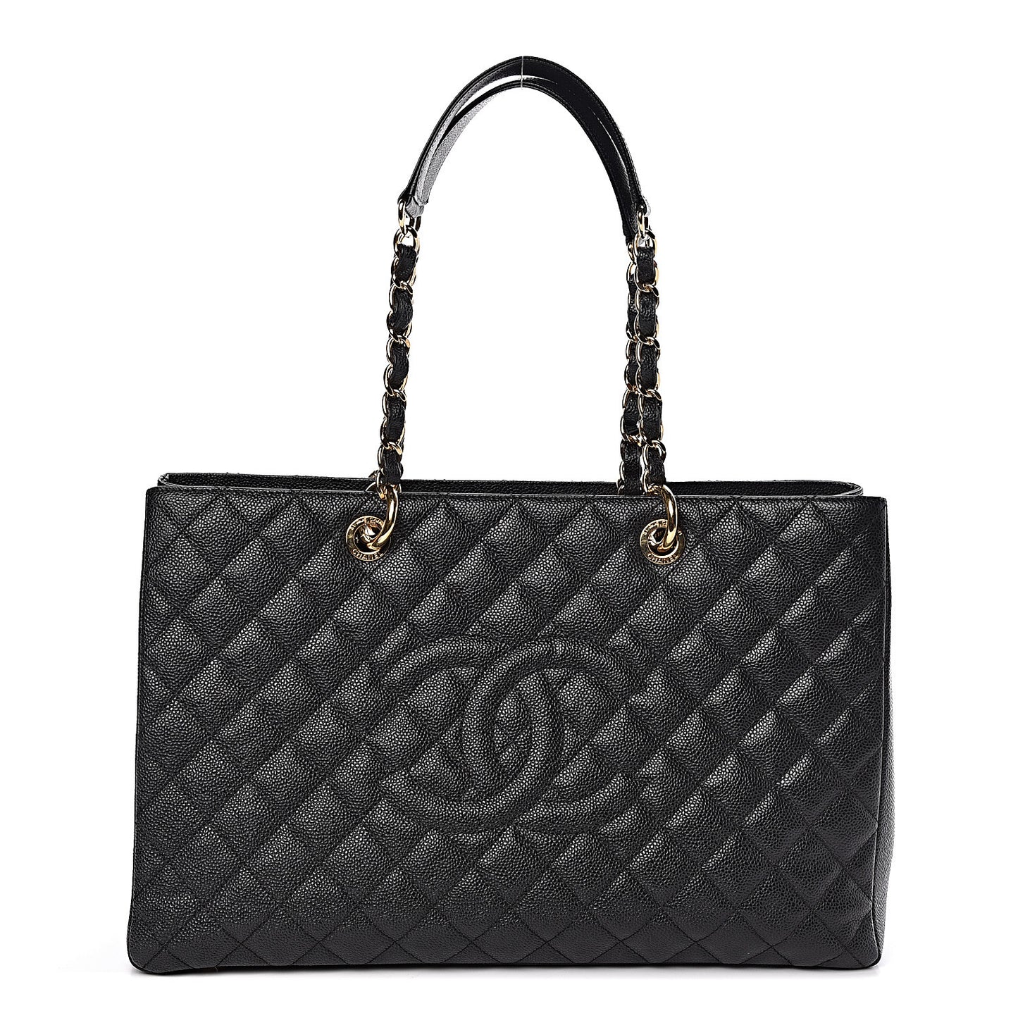 Caviar Quilted XL Grand Shopping Tote GST Black