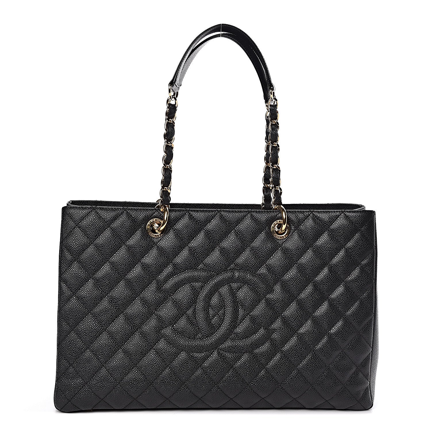Chanel Caviar Quilted XL Grand Shopping Tote GST Black 1 of 10