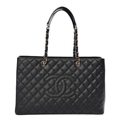 Chanel Caviar Quilted XL Grand Shopping Tote GST Black 1 of 10