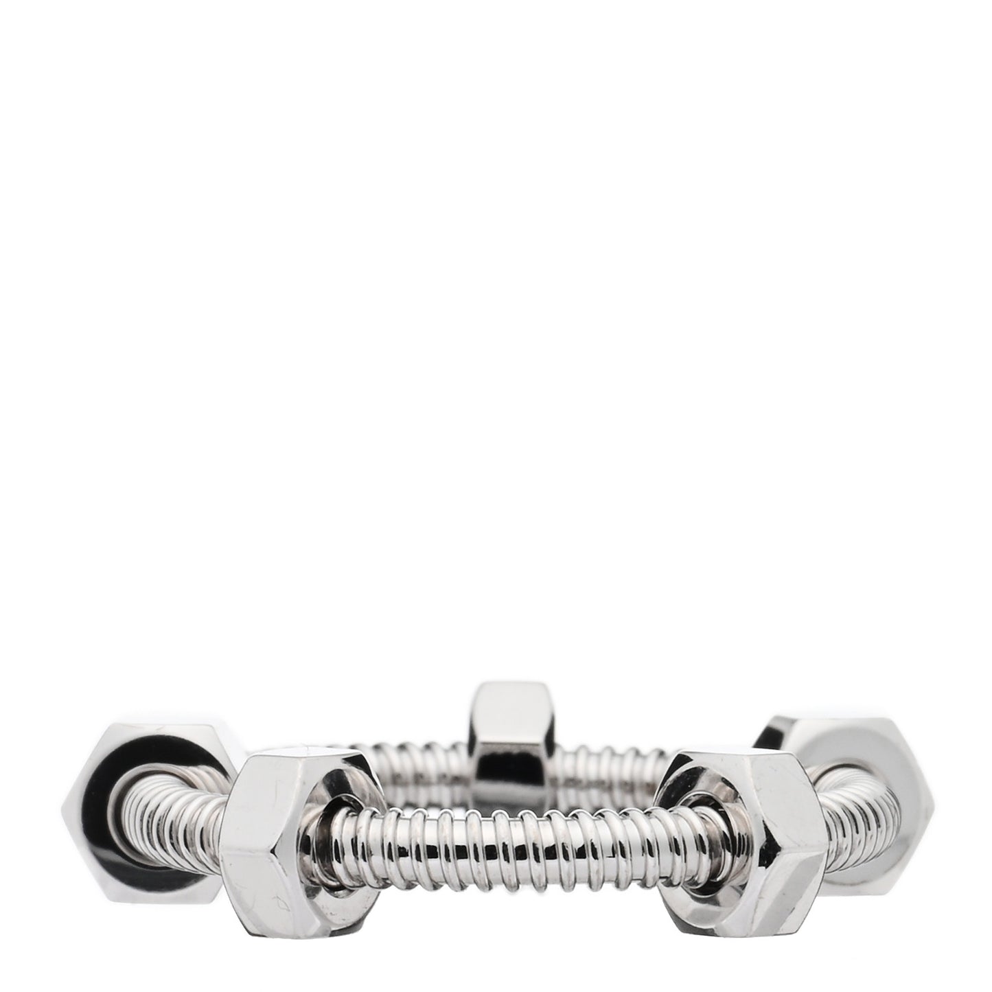18K White Gold Ecrou De Cartier Ring 55 7.25