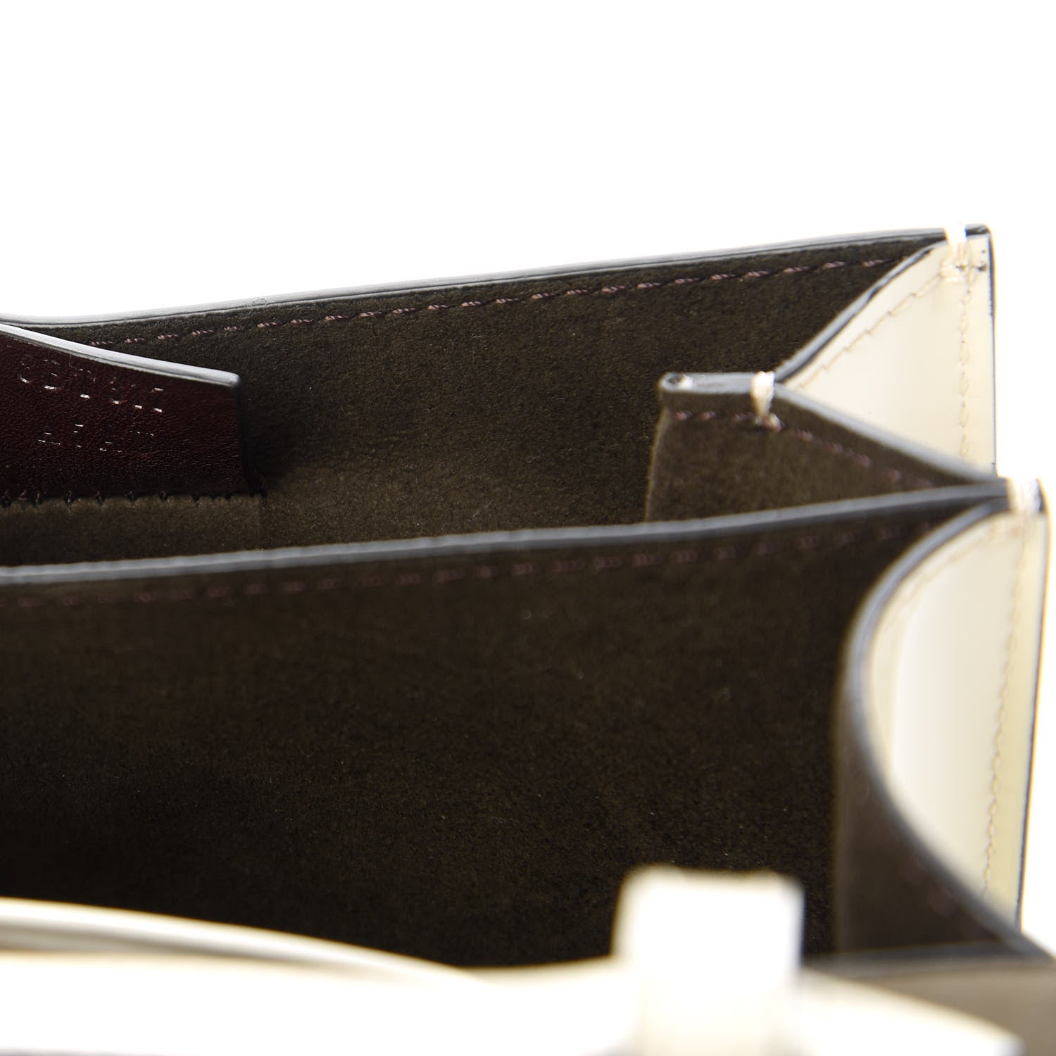Fendi Vitello Vernice Mou Karligraphy Crossbody Bag Latte 9 of 10