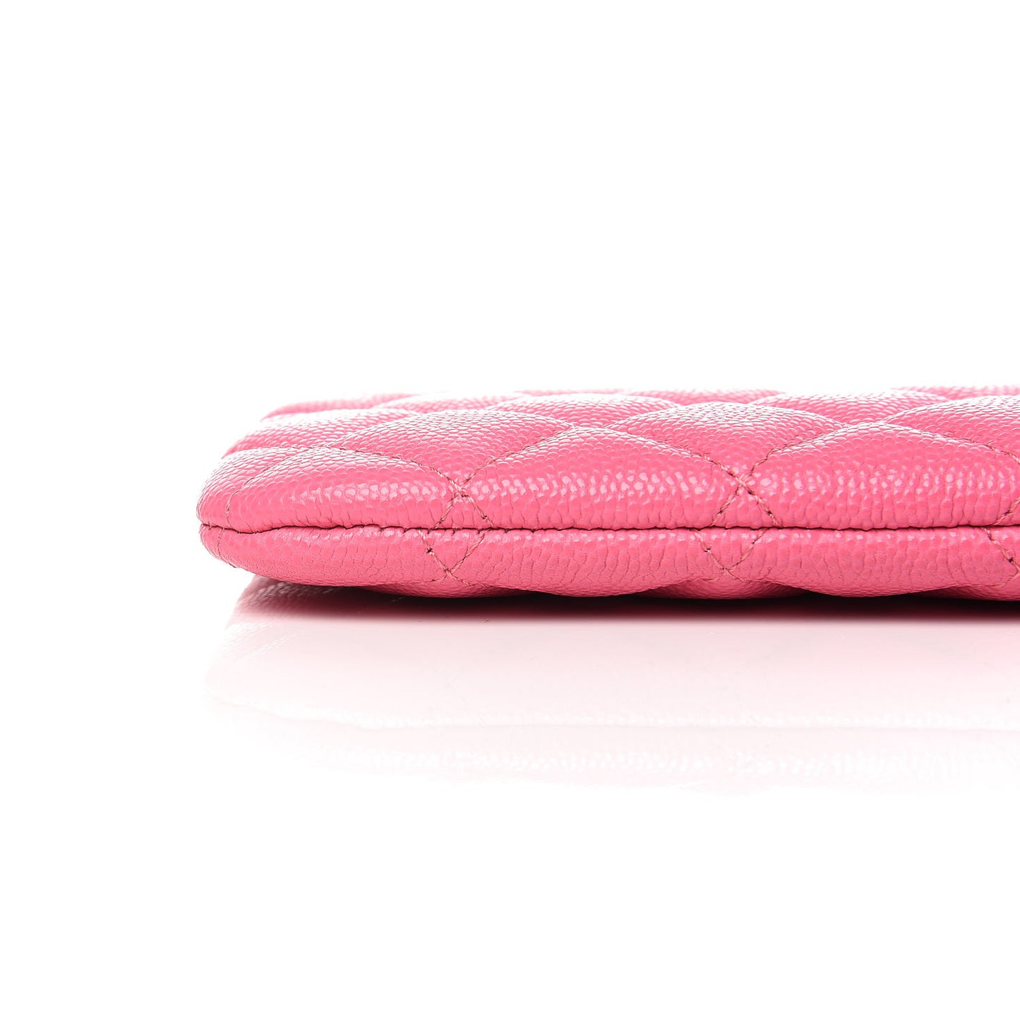 Caviar Quilted Small Cosmetic Case Pink