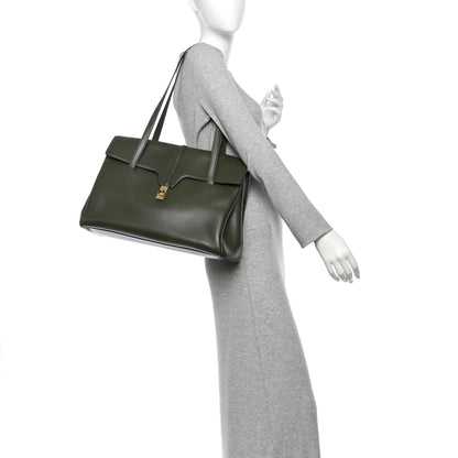 Celine Calfskin Large Soft 16 Bag Khaki 3 of 17