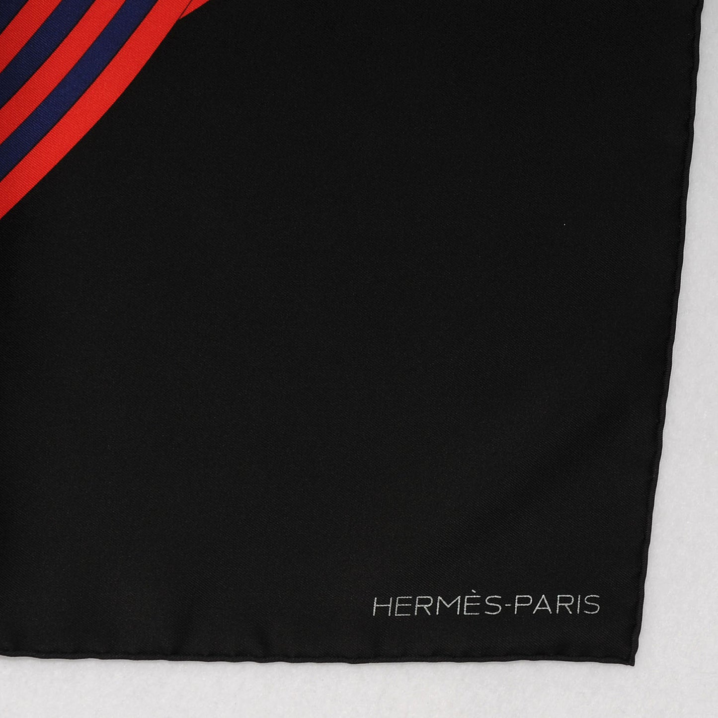Silk Maillons De Joel Stein Scarf 90 Noir Rouge Marine