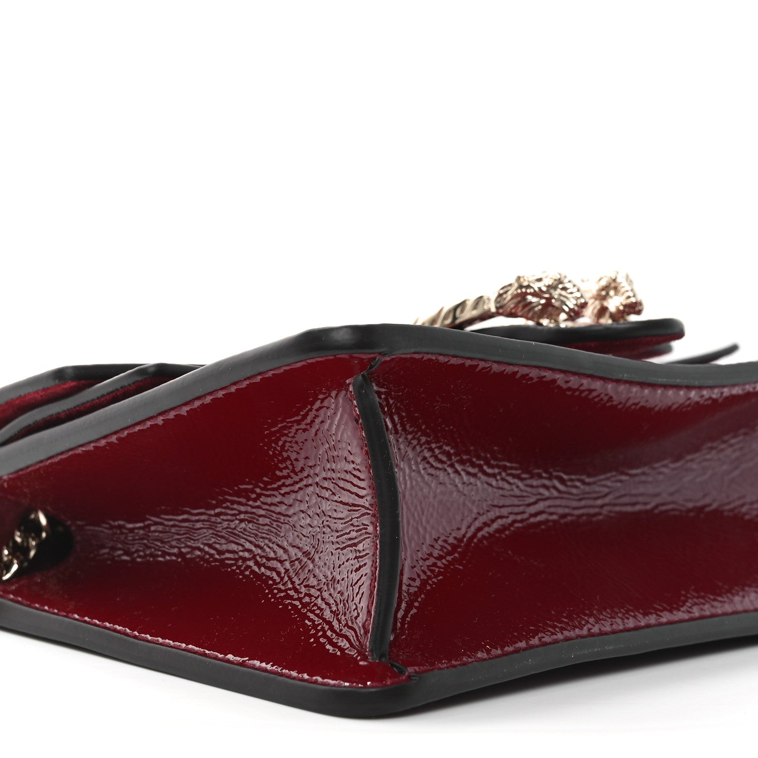 Gucci Crinkled Patent Mini Dionysus Shoulder Bag Rosso Ancora Red 8 of 10