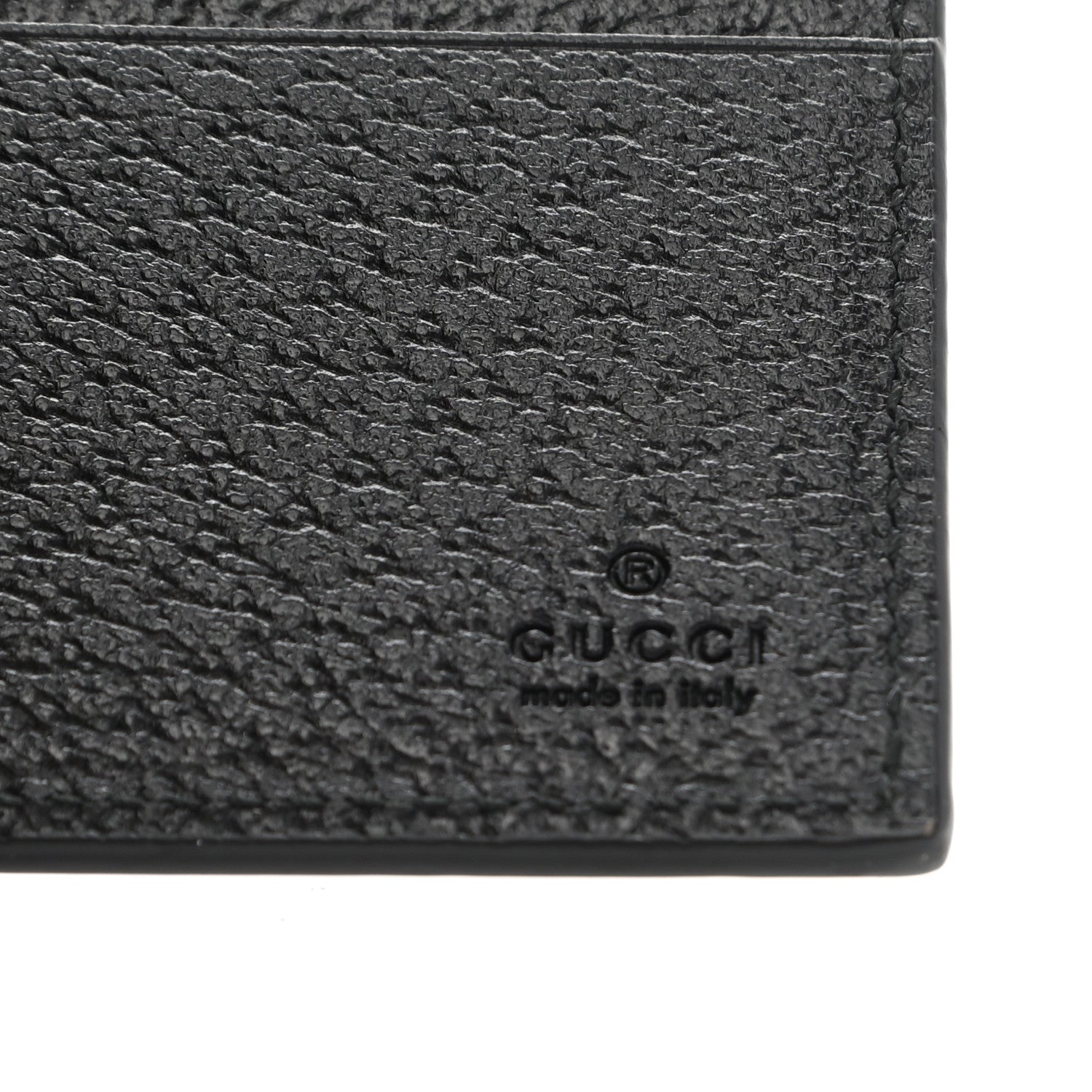 Gucci Calfskin Bee Bi-Fold Wallet Black 6 of 7