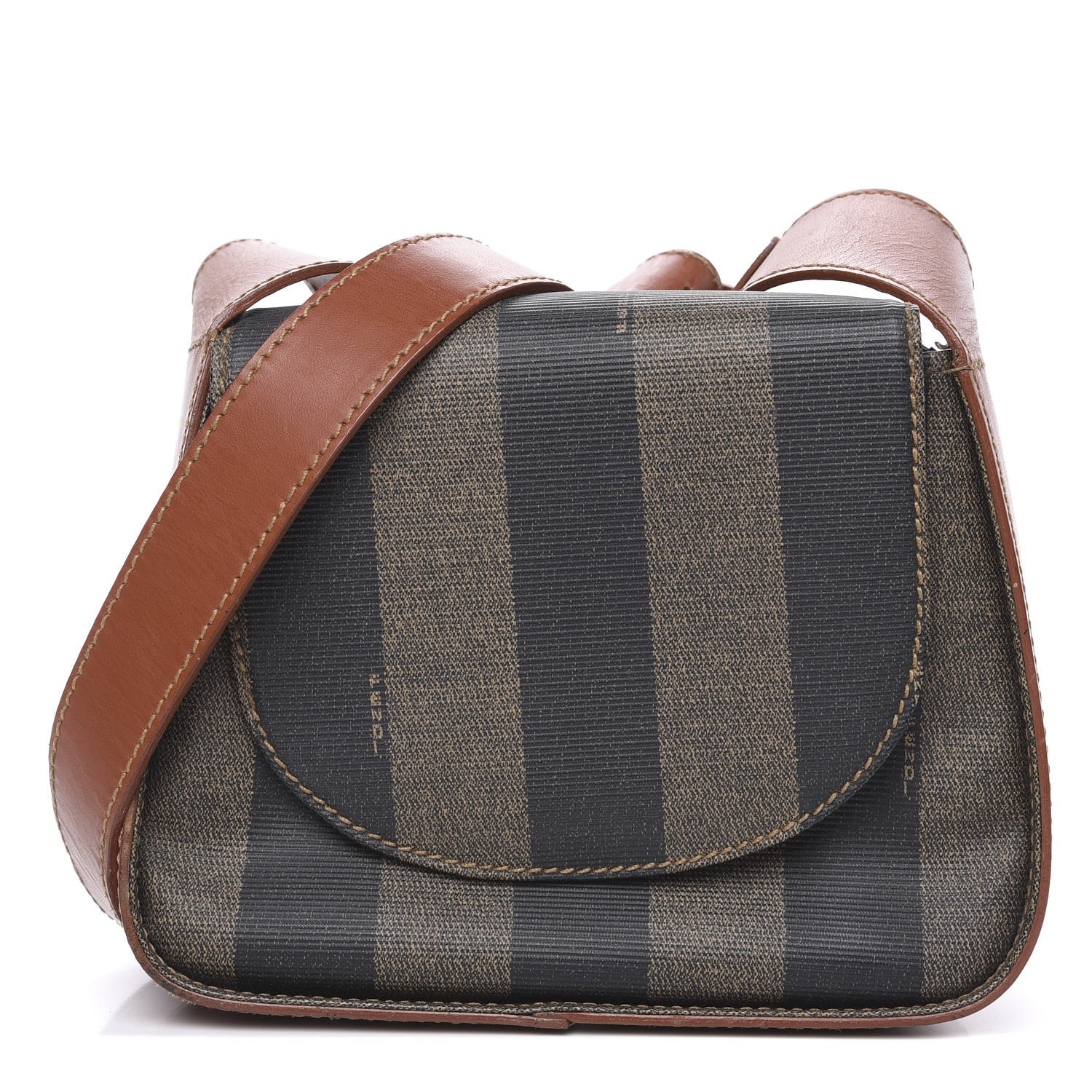 Fendi Pequin Spalmati Shoulder Bag Cuoio 1 of 11