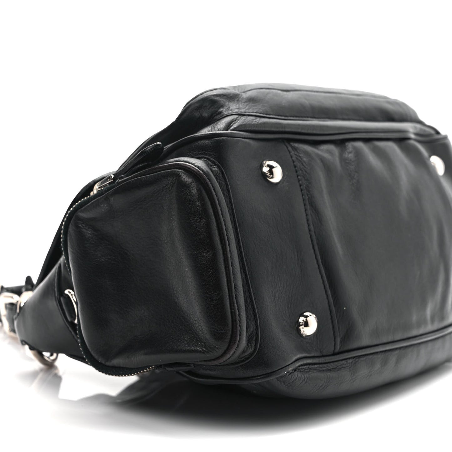 Cervo Antik Easy A Foldover Pushlock Flap Shoulder Bag Black