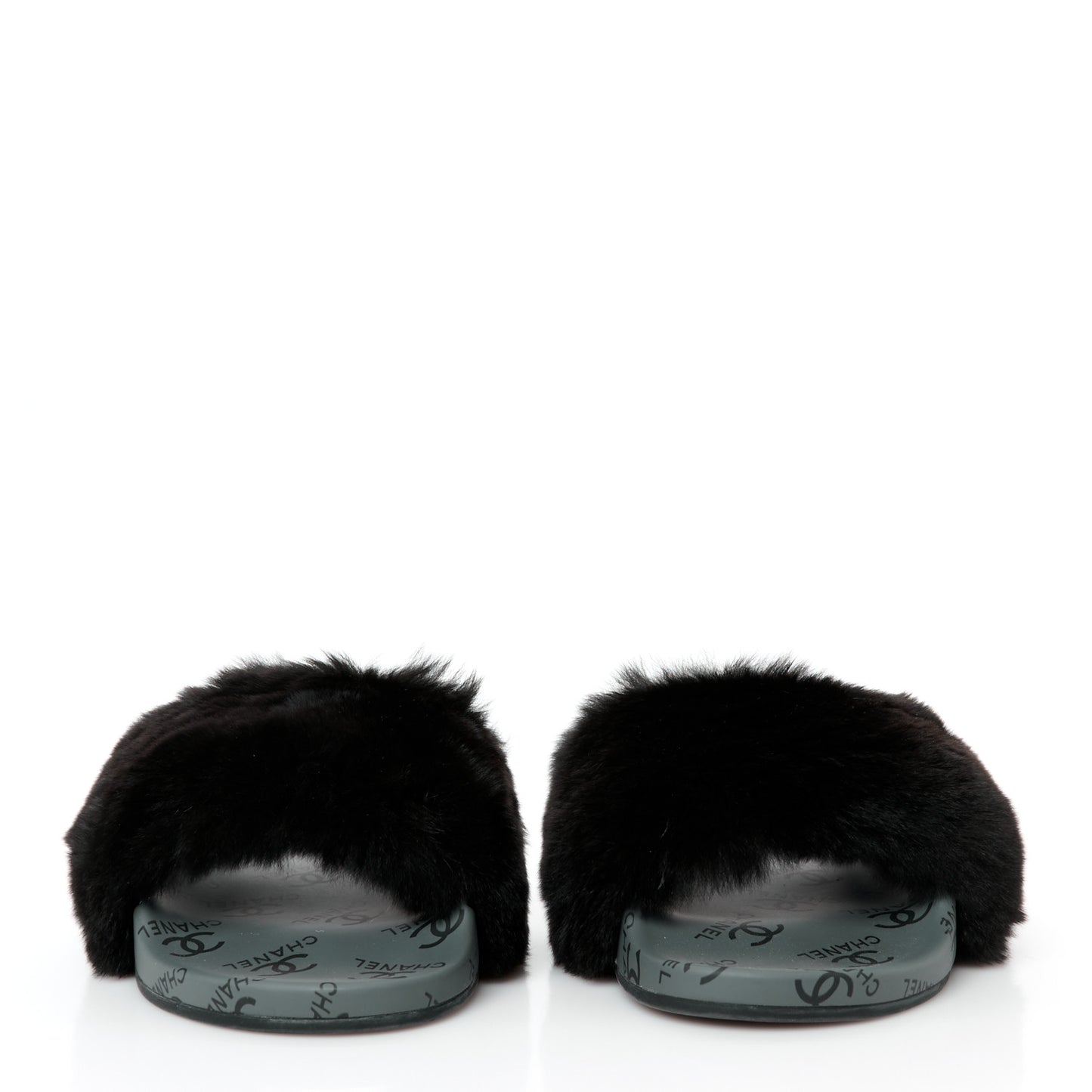 Orylag Rabbit Fur Mules 38 Black
