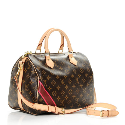 Louis Vuitton Monogram My LV Heritage Speedy Bandouliere 30 Bordeaux Fuchsia 3 of 7