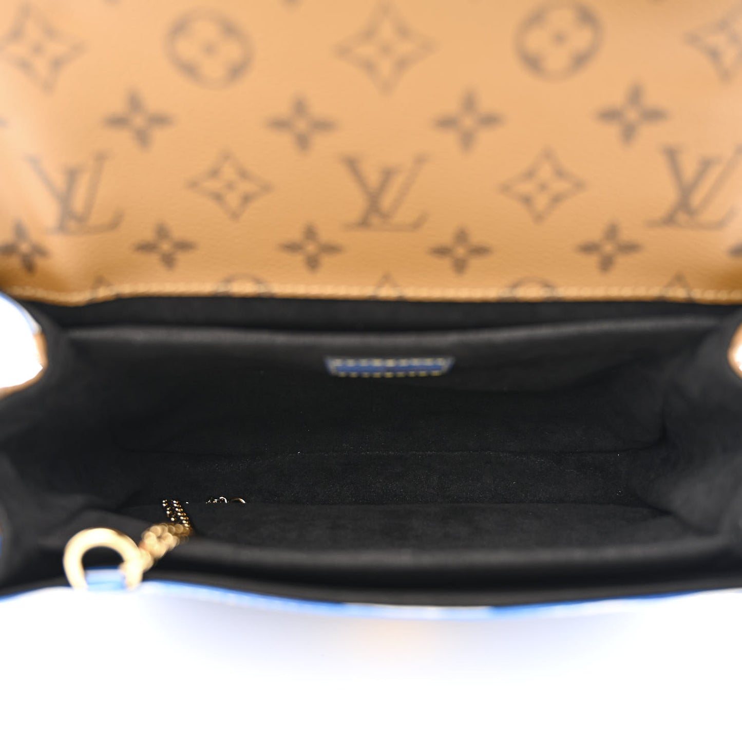 Epi Reverse Monogram Pochette Metis Denim Light