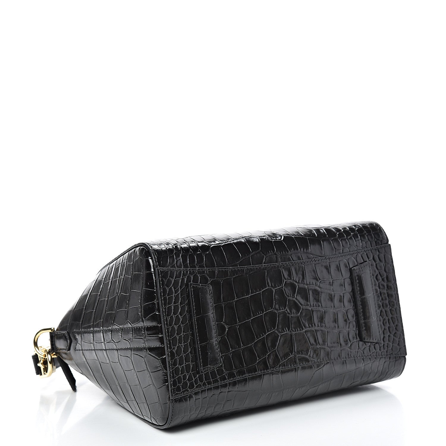 Givenchy Calfskin Crocodile Embossed Small Antigona Black 3 of 10